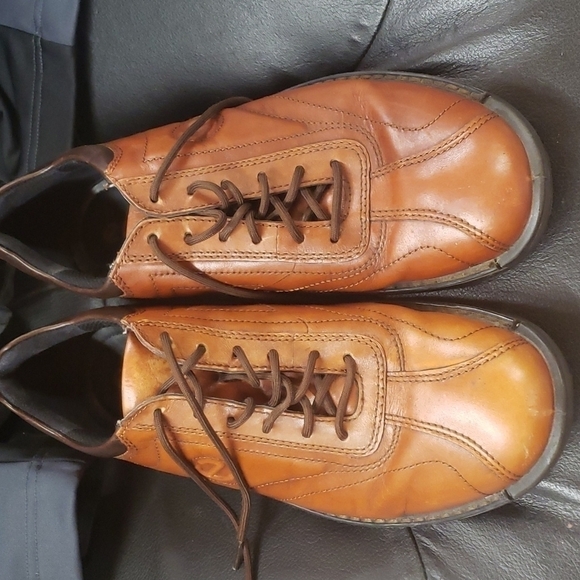 𝅺ECCO men's leather shoes lace up size  43 EUC - Picture 1 of 6